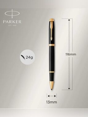 PARKER Pens Parker IM Ballpoint Pen in Black with Gold Trim